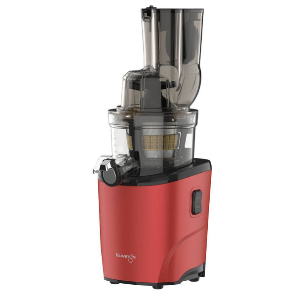 Kuvings REVO 830 Whole Slow Juicer with Triple Feeding Chute for Cold Press fibrous fruits and vegetables (Matt Red)