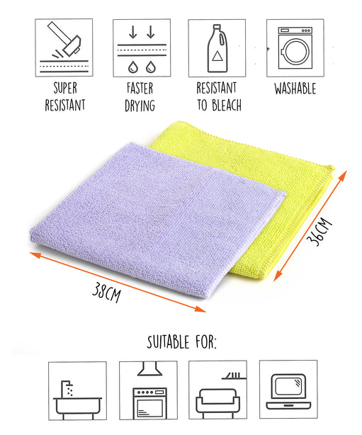 M0953.02 Mery Microfiber Cloth (4-Piece Pack)