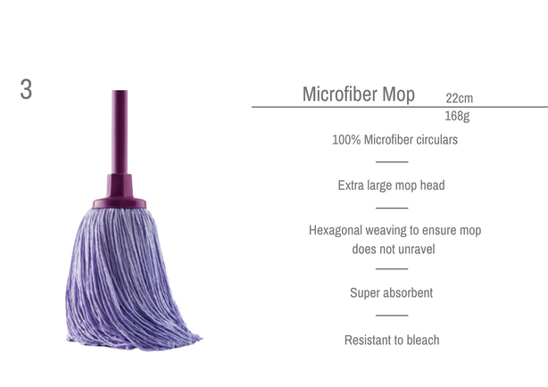 M0422.42 Mery Microfibre Mop Head 22Cm Purple