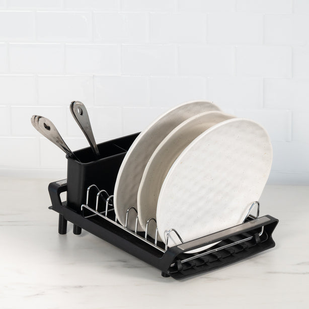 Robinsons Expandable Dish Drying Rack (Kitchen Rack, Cutlery Holder) - Special Buy