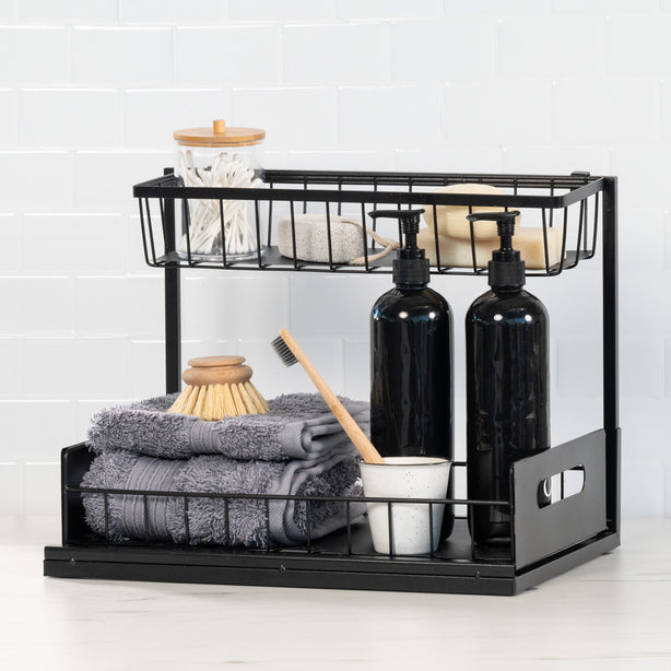 Robinsons Slide Out Storage Organiser (Under Sink Pull-Out Kitchen Bathroom Laundry Storage Shelf) - Special Buy