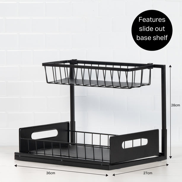 Robinsons Slide Out Storage Organiser (Under Sink Pull-Out Kitchen Bathroom Laundry Storage Shelf) - Special Buy